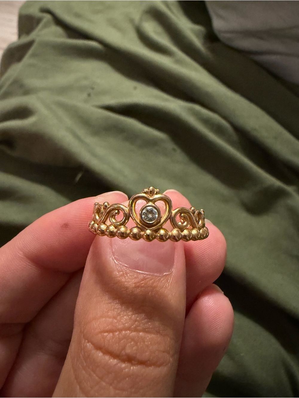 Pandora Princess Tiara Ring Size 8.5 Rose Gold NO BOX